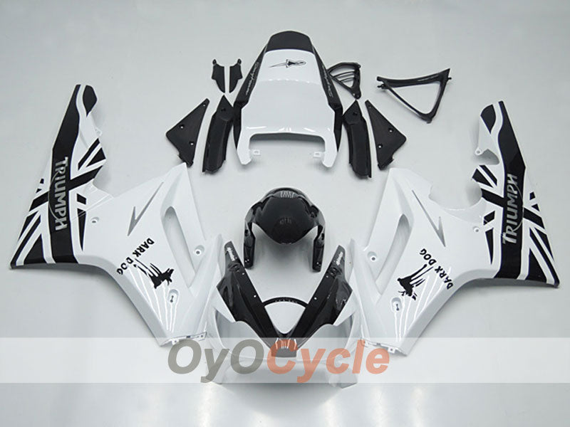 Injection Fairing kit for 06-08 Triumph Daytona 675 - White, Black - Dark Dog #OYO87904572 Main image