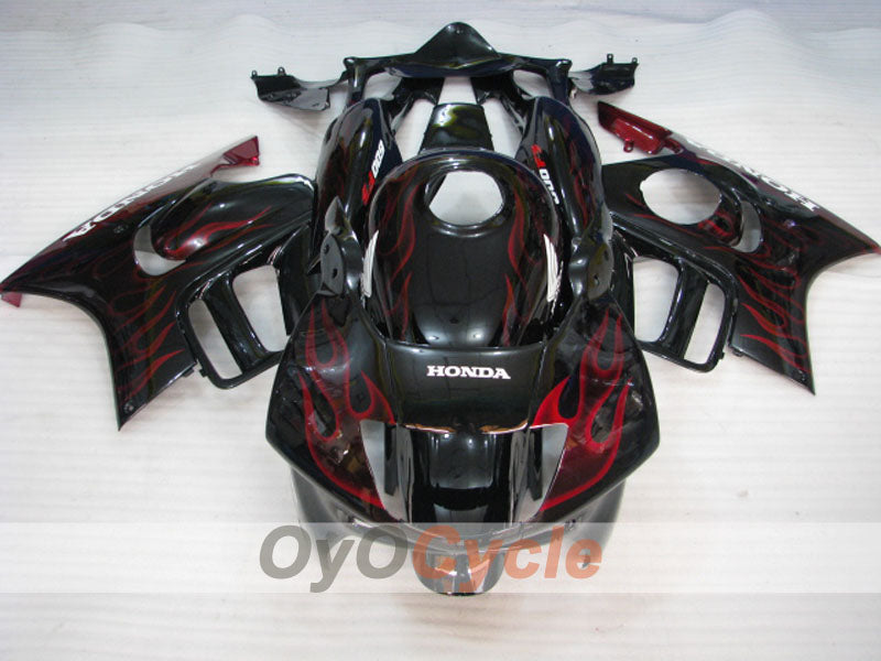 Injection Fairing kit for 97-98 CBR600F3 - Red, Black - Flame #OYO87900066 Secondary image