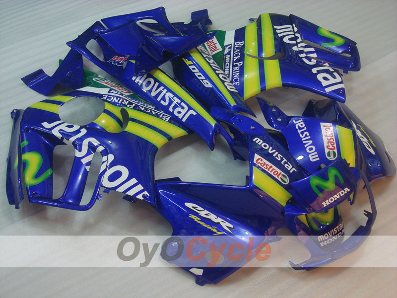Injection Fairing kit for 97-98 CBR600F3 - Yellow, Blue - Castrol, Movistar #OYO87900071 Secondary image