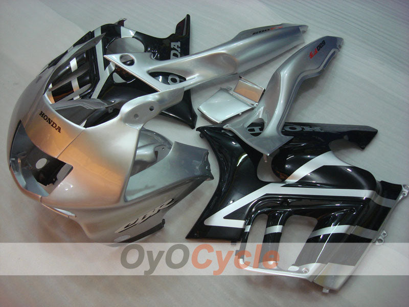 Injection Fairing kit for 97-98 CBR600F3 - Black, Silver - Factory Style #OYO87900075