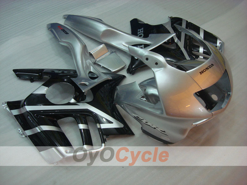Injection Fairing kit for 97-98 CBR600F3 - Black, Silver - Factory Style #OYO87900075 Main image