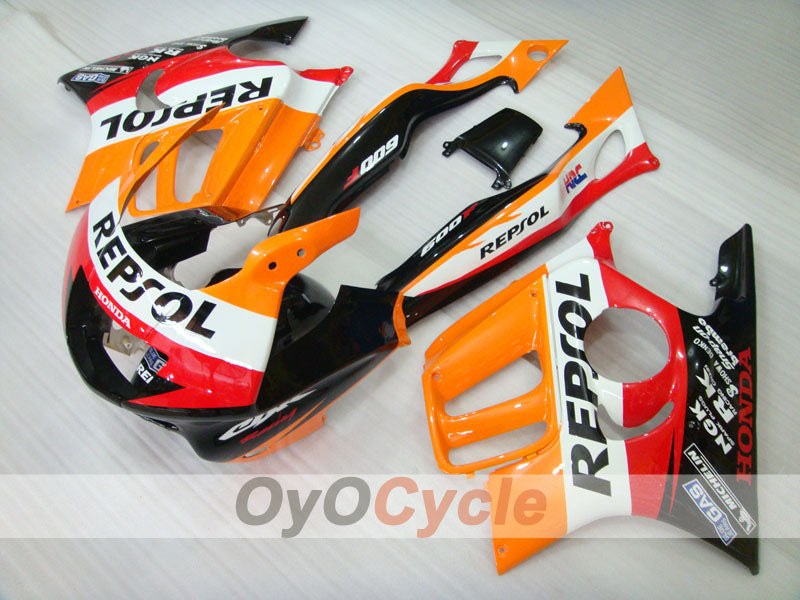 Injection Fairing kit for 95-96 CBR600F3 - Orange, Black - Repsol #OYO87902764