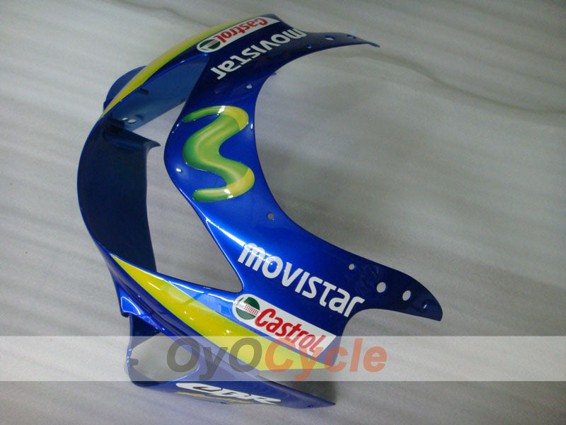Injection Fairing kit for 99-00 CBR600F4 - Yellow, White - Castrol, Movistar #OYO87900116