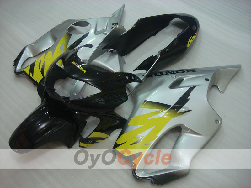 Injection Fairing kit for 99-00 CBR600F4 - Black, Silver - Factory Style #OYO87900119