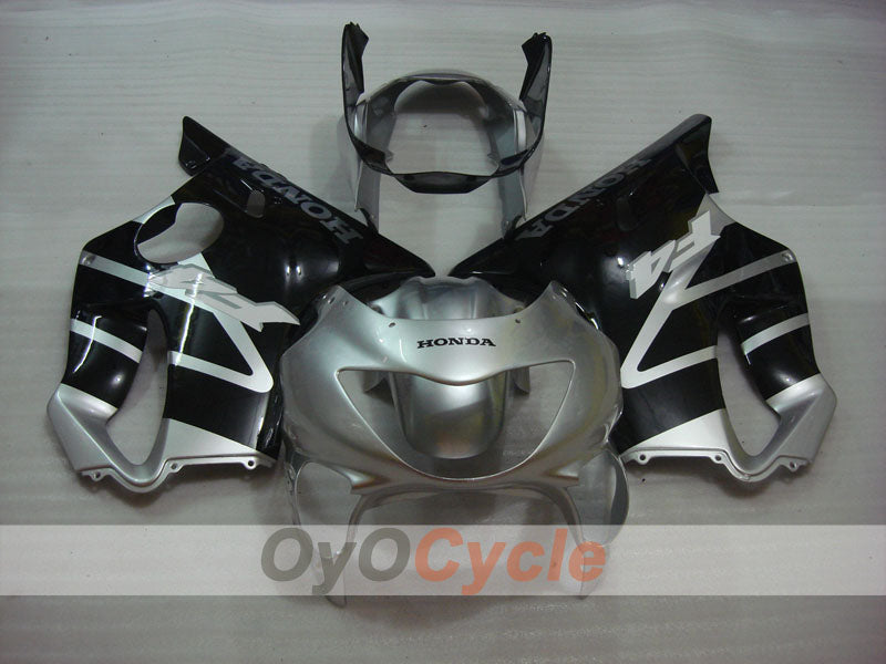 Injection Fairing kit for 99-00 CBR600F4 - Black, Silver - Factory Style #OYO87900121