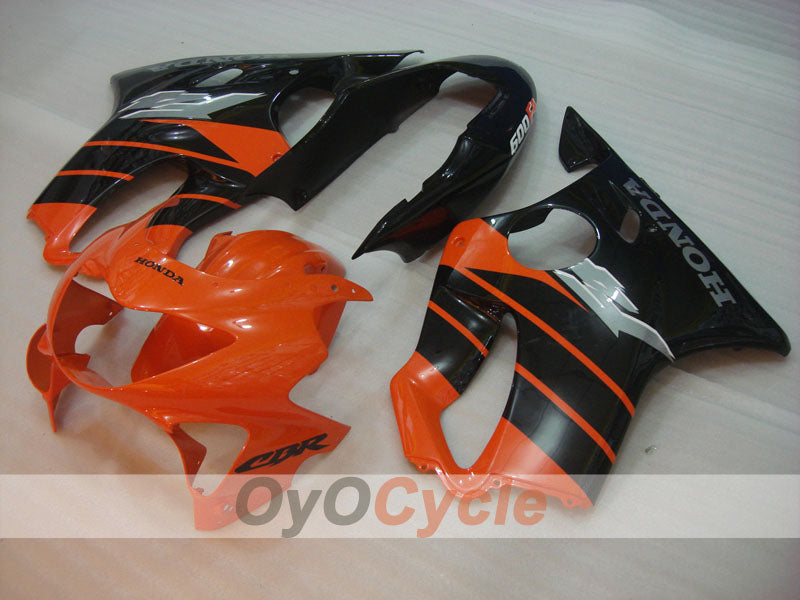 Injection Fairing kit for 99-00 CBR600F4 - Orange, Black - Factory Style #OYO87900124 Main image