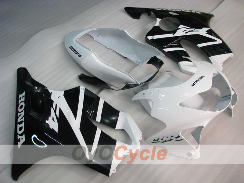 Injection Fairing kit for 99-00 CBR600F4 - White, Black - Factory Style #OYO87900129 Main image