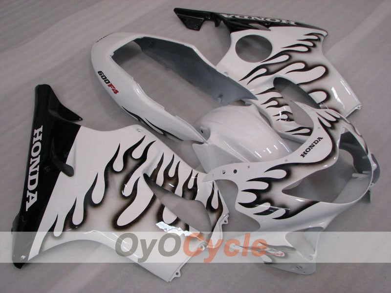 Injection Fairing kit for 99-00 CBR600F4 - White, Black - Customize #OYO87904845 Main image