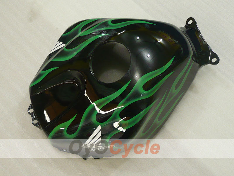 Injection Fairing kit for 03-04 CBR600RR - Green, Black - Flame #OYO87904889