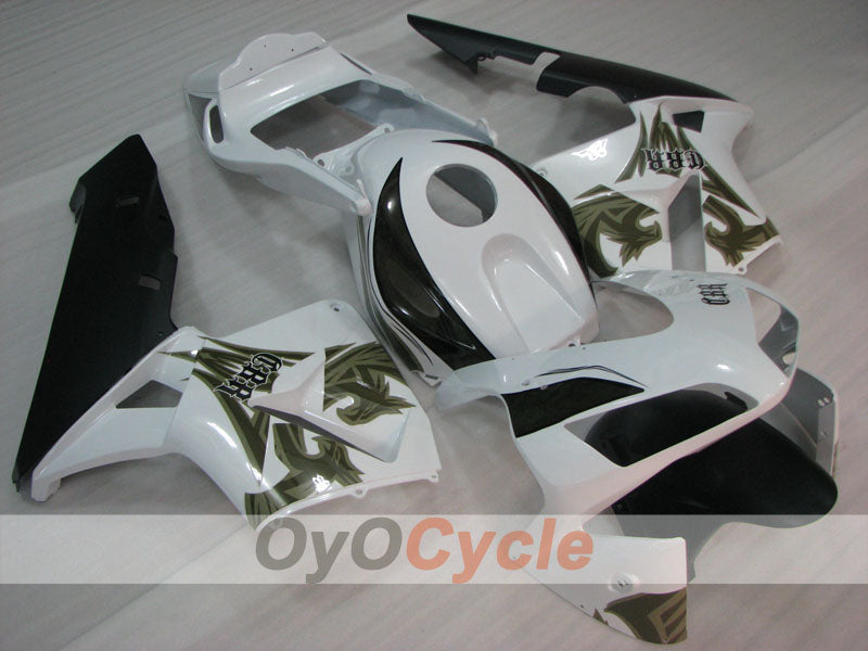Injection Fairing kit for 03-04 CBR600RR - White, Black - Factory Style #OYO87904892 Main image