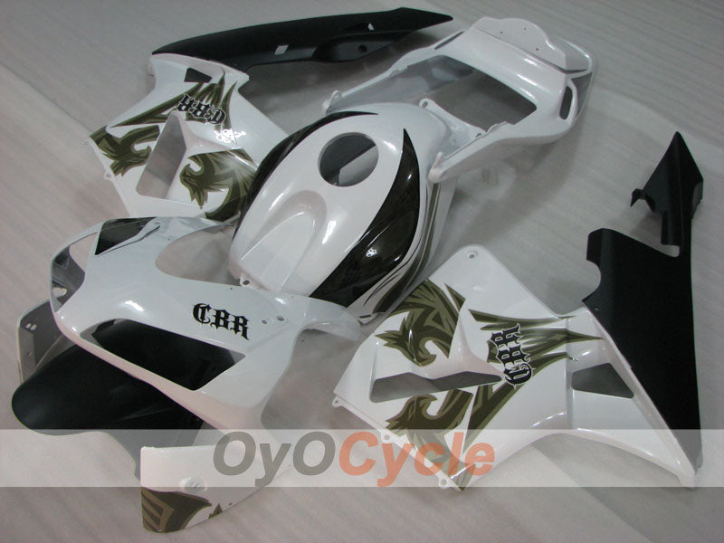 Injection Fairing kit for 03-04 CBR600RR - White, Black - Factory Style #OYO87904892 Secondary image
