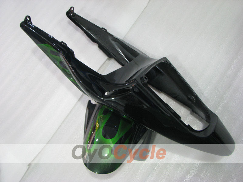 Injection Fairing kit for 03-04 CBR600RR - Green, Black - Flame #OYO87904899