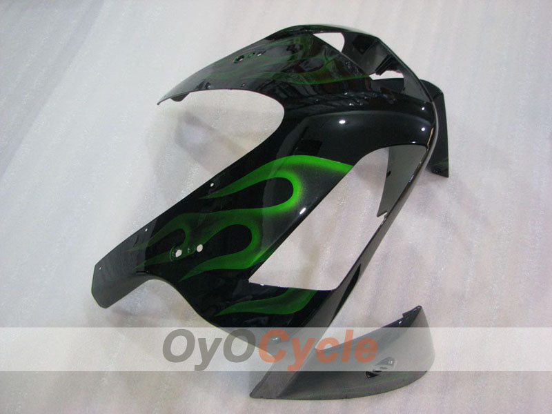 Injection Fairing kit for 03-04 CBR600RR - Green, Black - Flame #OYO87904899