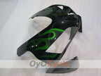 Injection Fairing kit for 03-04 CBR600RR - Green, Black - Flame #OYO87904899