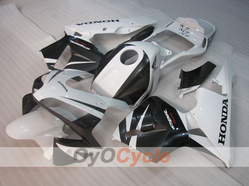 Injection Fairing kit for 05-06 CBR600RR - White, Black - Factory Style #OYO87904917 Main image