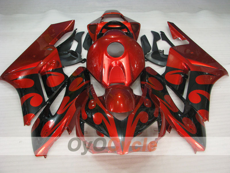 Injection Fairing kit for 04-05 CBR1000RR - Orange, Black - Flame #OYO87904957