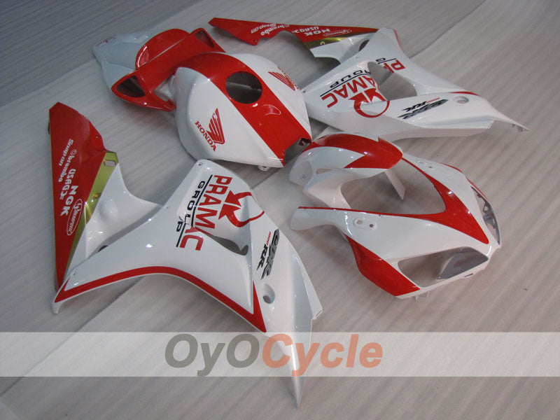 Injection Fairing kit for 06-07 CBR1000RR - Red, White - PRAMAC #OYO87904972