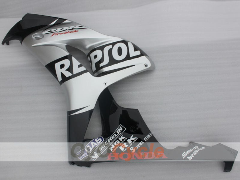 Injection Fairing kit for 06-07 CBR1000RR - Black, Silver - Repsol #OYO87904977