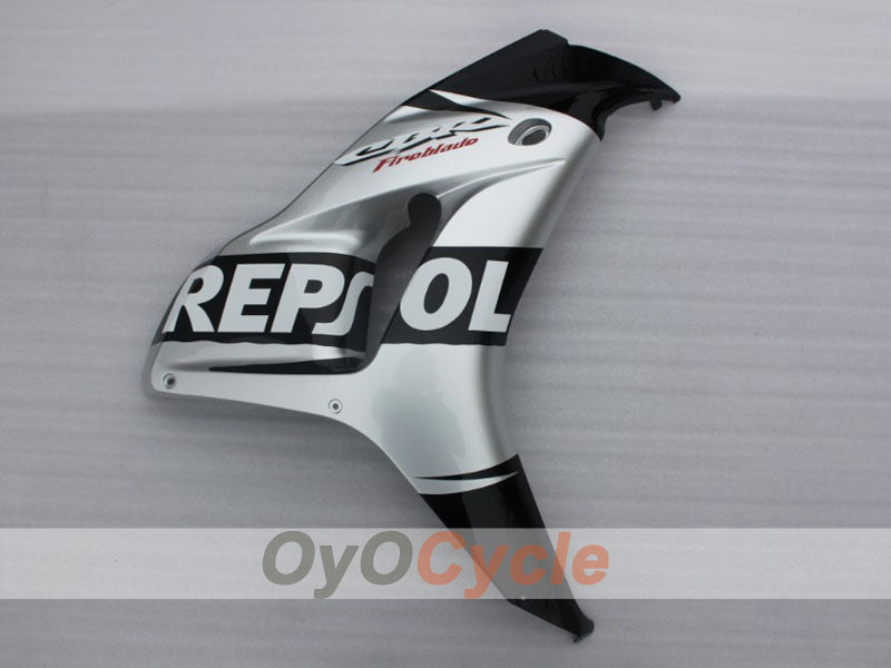 Injection Fairing kit for 06-07 CBR1000RR - Black, Silver - Repsol #OYO87904977