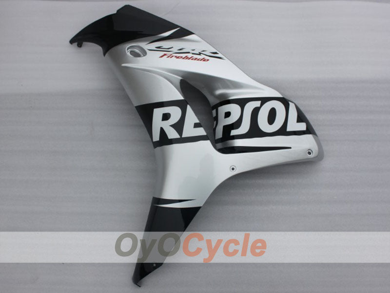 Injection Fairing kit for 06-07 CBR1000RR - Black, Silver - Repsol #OYO87904977