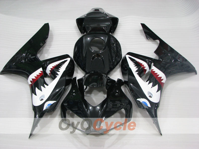 Injection Fairing kit for 06-07 CBR1000RR - Black - Shark #OYO87904979 Secondary image