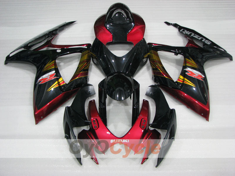 Injection Fairing kit for 06-07 GSX R600 - Red, Black - Factory Style #OYO87905302 Secondary image