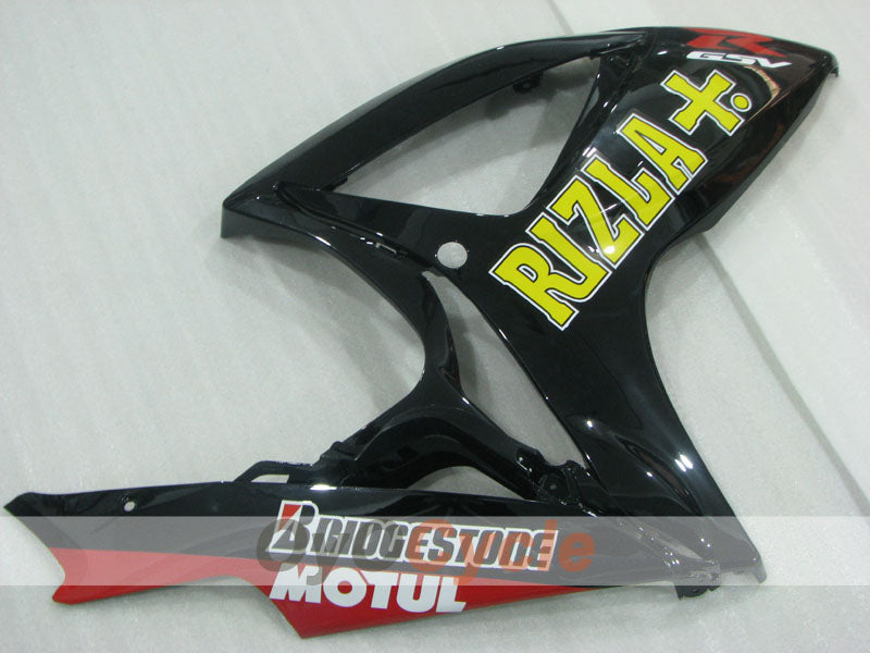 Injection Fairing kit for 06-07 GSX R750 - Yellow, Black - Rizla+ #OYO87905340