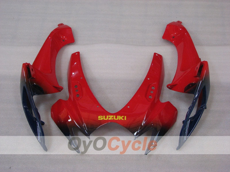Injection Fairing kit for 06-07 GSX R750 - Red, Black - FCB #OYO87905342