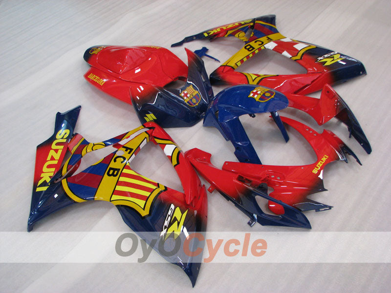 Injection Fairing kit for 06-07 GSX R600 - Red, Blue - FCB #OYO87905305 Secondary image