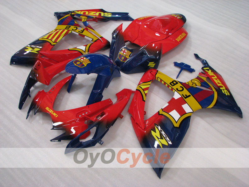 Injection Fairing kit for 06-07 GSX R600 - Red, Blue - FCB #OYO87905305 Main image