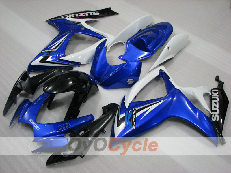Injection Fairing kit for 06-07 GSX R600 - Blue, White, Black - Factory Style #OYO87905306 Main image