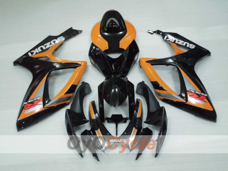 Injection Fairing kit for 06-07 GSX R600 - Orange, Black - Factory Style #OYO87905307