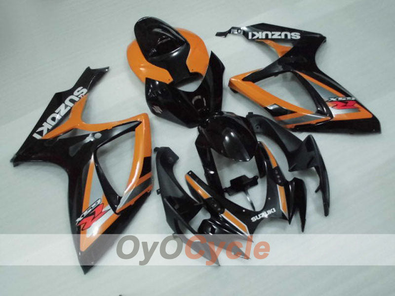 Injection Fairing kit for 06-07 GSX R750 - Orange, Black - Factory Style #OYO87905344