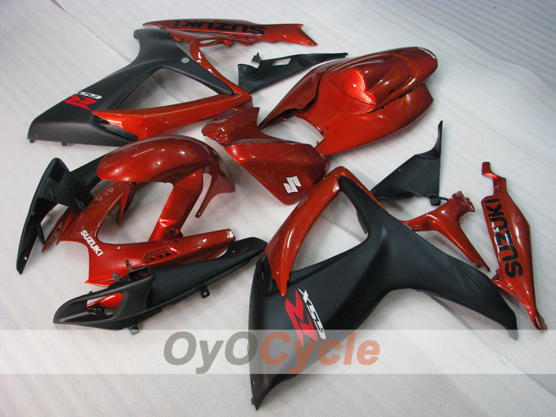Injection Fairing kit for 06-07 GSX R600 - Red, Black - Factory Style #OYO87905310