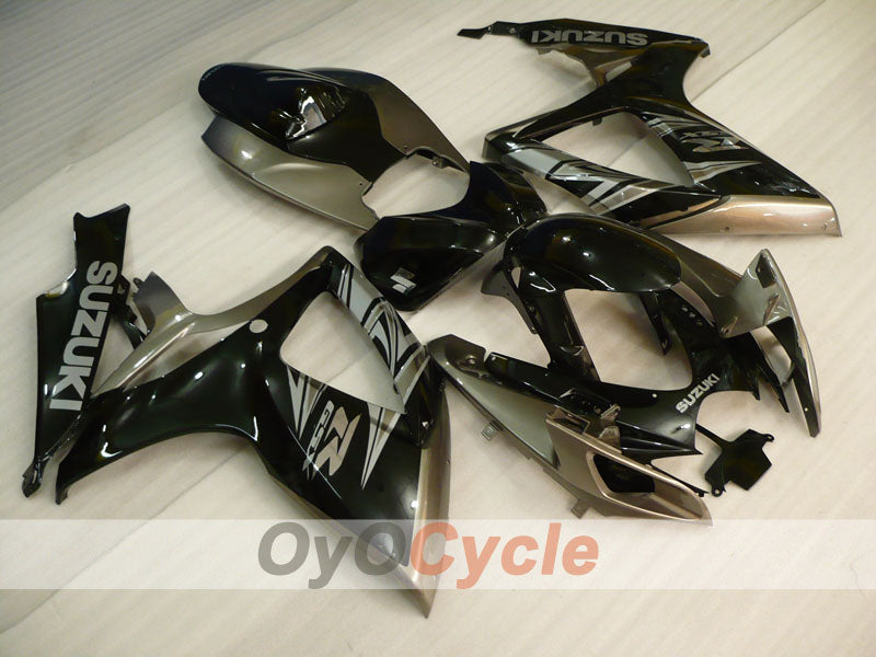 Injection Fairing kit for 06-07 GSX R600 - Black, Grey - Factory Style #OYO87905313 Main image