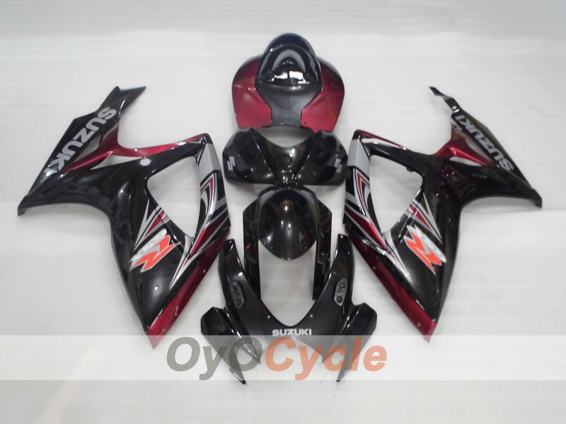 Injection Fairing kit for 06-07 GSX R750 - Black, Fuchsia - Factory Style #OYO87905351