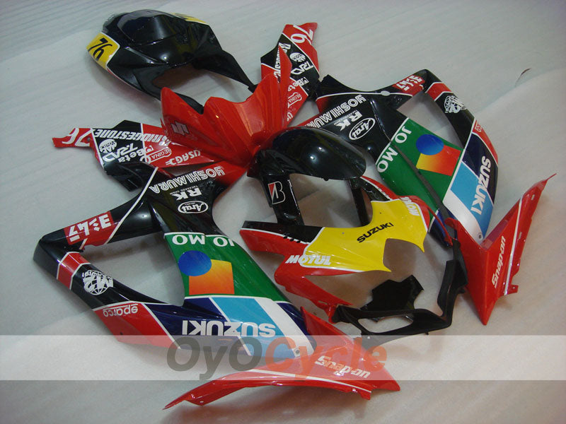 Injection Fairing kit for 08-10 GSX R750 - Red, Black - RK #OYO87905421 Secondary image