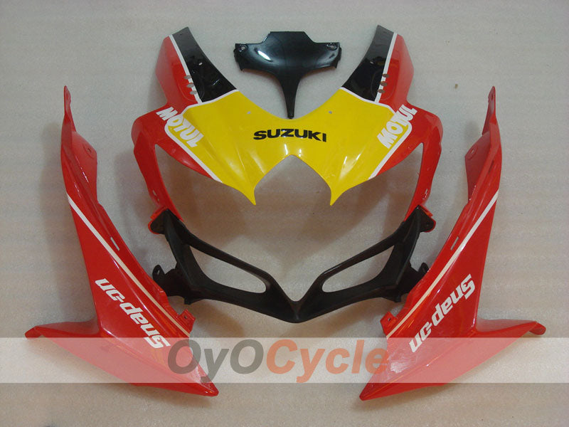 Injection Fairing kit for 08-10 GSX R600 - Red, Black - RK #OYO87905378