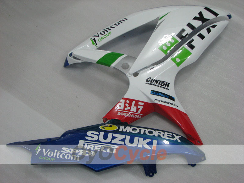 Injection Fairing kit for 08-10 GSX R600 - Blue, White - FIXI #OYO87905379
