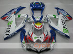 Injection Fairing kit for 08-10 GSX R750 - Blue, White - FIXI #OYO87905422