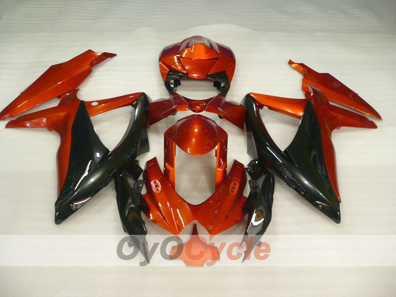 Injection Fairing kit for 08-10 GSX R600 - Orange, Black - Factory Style #OYO87905380