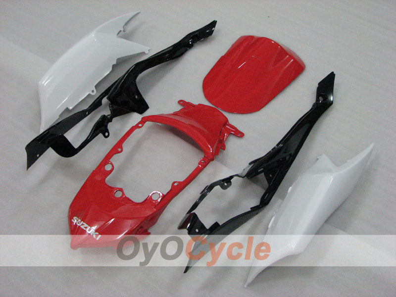 Injection Fairing kit for 08-10 GSX R600 - Red, White - Factory Style #OYO87905382