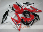 Injection Fairing kit for 08-10 GSX R600 - Red, White - Factory Style #OYO87905382