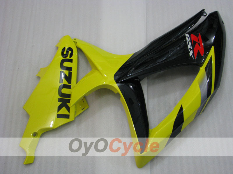 Injection Fairing kit for 08-10 GSX R600 - Yellow, Black - Factory Style #OYO87905384