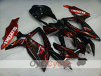 Injection Fairing kit for 08-10 GSX R600 - Black - Flame #OYO87905385