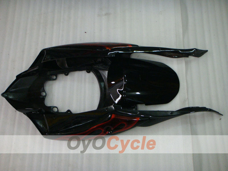 Injection Fairing kit for 08-10 GSX R600 - Black - Flame #OYO87905385
