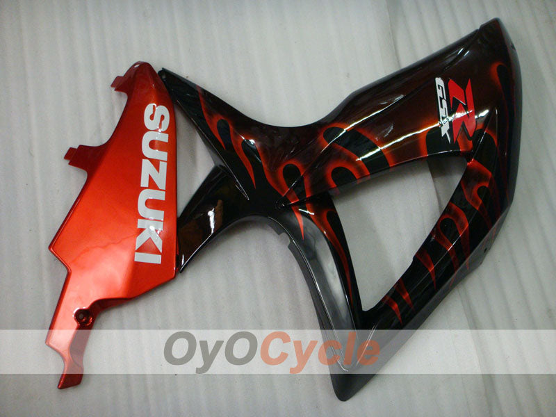 Injection Fairing kit for 08-10 GSX R600 - Black - Flame #OYO87905385