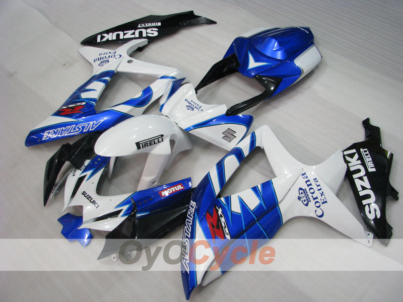 Injection Fairing kit for 08-10 GSX R750 - Blue, White - Corona #OYO87905429