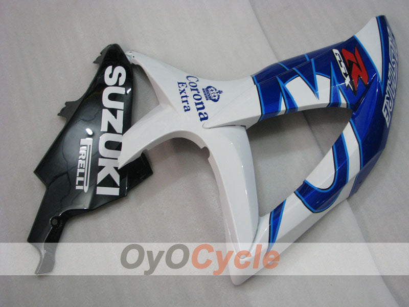 Injection Fairing kit for 08-10 GSX R750 - Blue, White - Corona #OYO87905429