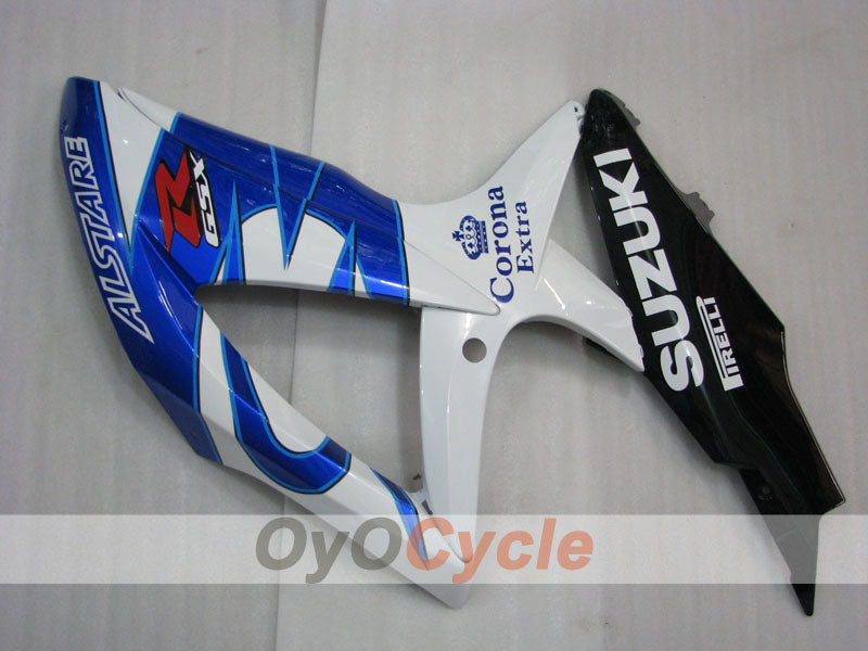 Injection Fairing kit for 08-10 GSX R750 - Blue, White - Corona #OYO87905429